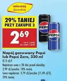 Biedronka Napój Pepsi Zero oferta