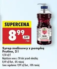 Biedronka Syrop malinowy Frutino oferta