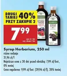 Biedronka Syrop ze śliwką i maliną Herbarium oferta