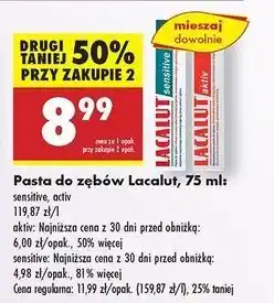 Biedronka Pasta do zębów Lacalut Sensitive oferta