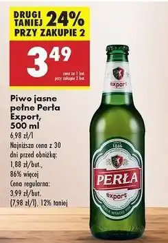 Biedronka Piwo Perła Export oferta