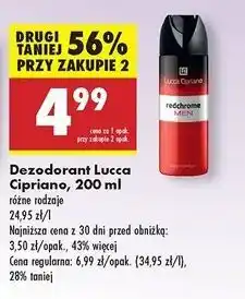 Biedronka Dezodorant Lucca Cipriano Red Chrome oferta