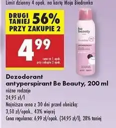 Biedronka Antyperspirant invisible Be Beauty Care oferta