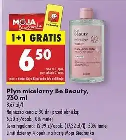 Biedronka Płyn micelarny sensitive Be Beauty oferta