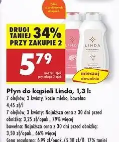 Biedronka Płyn do kąpieli bawełna Linda oferta