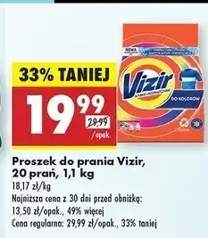 Biedronka Proszek do prania kolor Vizir oferta