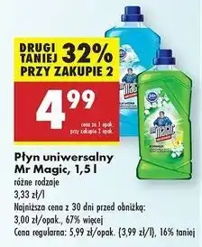 Biedronka Płyn uniwersalny lilia wodna Mr Magic oferta