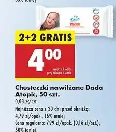 Biedronka Chusteczki nawilżane atopic Dada oferta