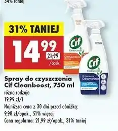 Biedronka Spray do czyszczenia łazienki Cif Cleanboost oferta