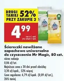 Biedronka Chusteczki do czyszczenia jaśminowe Mr Magic oferta