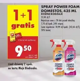 Biedronka Spray do czyszczenia citrus blast Domestos Power Foam oferta