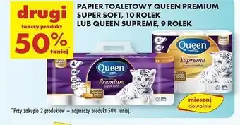 Biedronka Papier toaletowy supreme Queen oferta