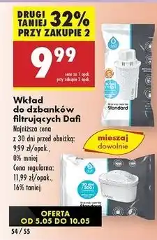 Biedronka Wkład filtrujący standard Dafi oferta