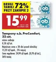 Biedronka Tampony normal O.b. Procomfort oferta