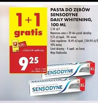 Biedronka Pasta do zębów Sensodyne Daily Whitening oferta