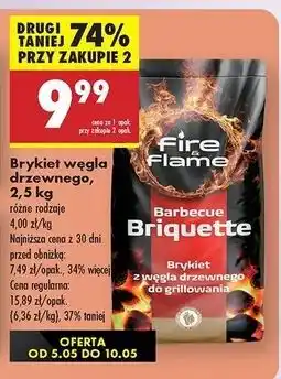 Biedronka Brykiet drzewny Fire & Flame oferta