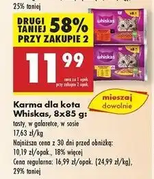 Biedronka Karma dla kota drobiowa Whiskas oferta