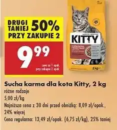 Biedronka Sucha karma dla kota - wołowina z warzywami Kitty oferta