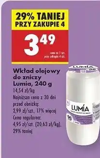 Biedronka Wkład olejowy do zniczy 240 g 96 h Lumia oferta