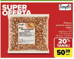 Carrefour Market Pistacje prażone solone Simply oferta