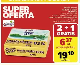 Carrefour Masło ekstra Mlekpol mazurski smak oferta