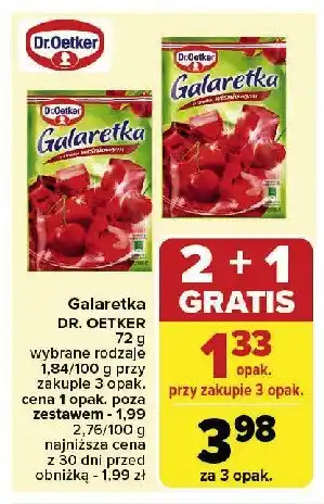 Carrefour Market Galaretka wiśniowa Dr. oetker oferta