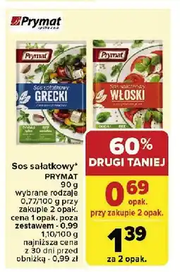 Carrefour Market Sos sałatkowy włoski Prymat oferta