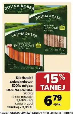Carrefour Market Kiełbaski białe Dolina dobra oferta