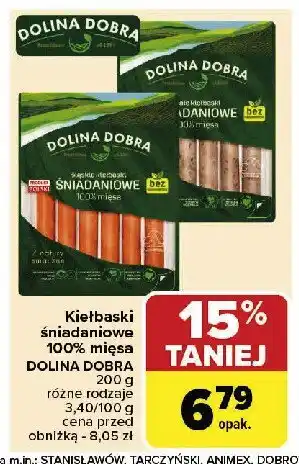Carrefour Market Kiełbaski białe Dolina dobra oferta
