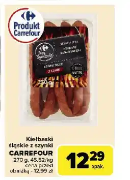 Carrefour Market Kiełbaski śląskie z szynki Carrefour oferta