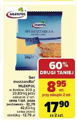 Carrefour Ser mozzarella Mlekpol oferta