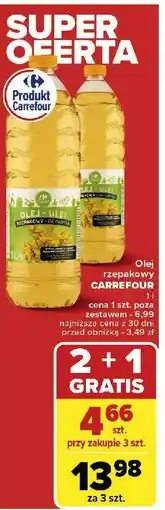 Carrefour Olej rzepakowy Carrefour oferta