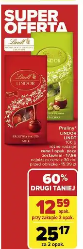 Carrefour Bombonierka pistachio Lindt lindor oferta