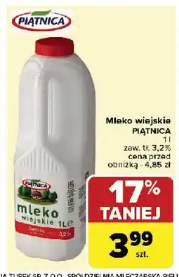 Carrefour Market Mleko wiejskie 3.2% Piątnica oferta