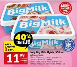 Twój Market Lody Big Milk Algida 900ml oferta