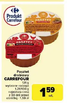 Carrefour Market Pasztet drobiowy z papryką Carrefour oferta