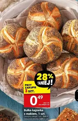 Twój Market Bułka kajzerka z makiem 1 szt. Białecki oferta