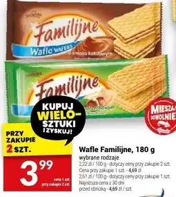 Twój Market Wafle Familijne, 180 g oferta
