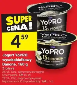 Twój Market Jogurt YoPRO wysokobiałkowy Danone, 160 g oferta