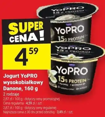 Twój Market Jogurt YoPRO wysokobiałkowy Danone, 160 g oferta