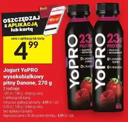 Twój Market Jogurt YoPRO wysokobiałkowy pitny Danone, 270 g oferta
