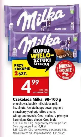 Twój Market Czekolada Milka, 90-100 g oferta