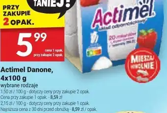 Twój Market Actimel Danone, 4x100 g oferta