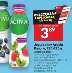 Twój Market Jogurt pitny Activia Danone, 270-280 g oferta