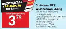 Twój Market Śmietana 18% Włoszczowa, 330 g oferta
