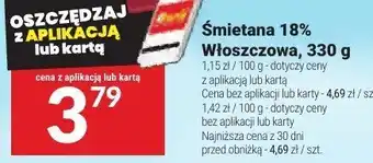 Twój Market Śmietana 18% Włoszczowa, 330 g oferta
