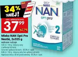 Twój Market Mleko NAN Opti Pro Nestlé, 2x325 g oferta