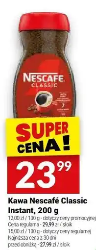 Twój Market Kawa Nescafe Classic Instant, 200 g oferta