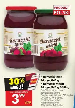 Twój Market Buraczki wiórki Moryń, 840 g / 600 g oferta