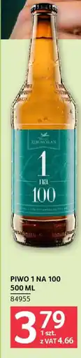 Selgros Piwo 1 na 100 oferta